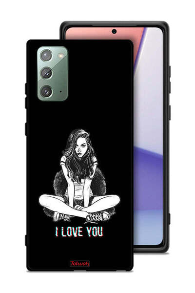 Tolwak غطاء حماية لهاتف سامسونج جالكسي نوت 20 برسومات "أحبك"