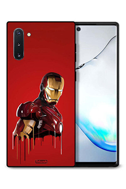 Tolwak غطاء حماية لهاتف سامسونج جالكسي نوت 10 برسومات الرجل الحديدي