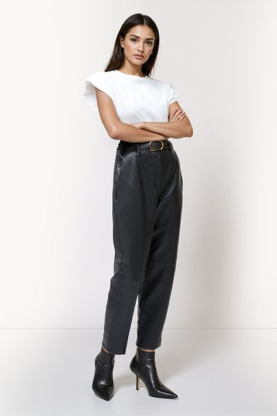 French Connection Stripes Cotton Blend Crew Neck T-Shirt