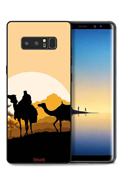 Tolwak غطاء حماية لهاتف سامسونج جالاكسي نوت 8 برسومات جمال في الصحراء