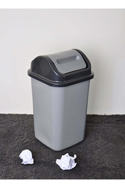 Concept Home Waste Bin With Swing Modern Grey 14 Liter