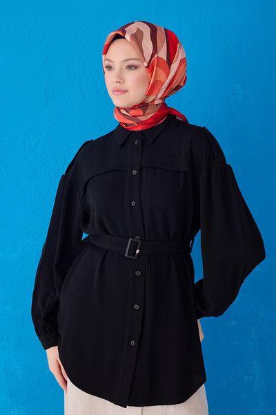 Belli Twill Pure Silk Scarf 4108D (Twi̇ll)-39