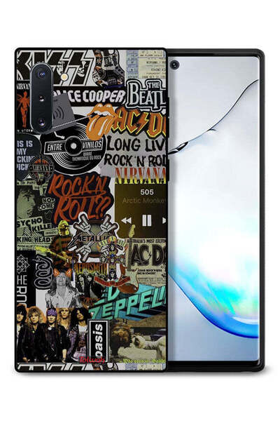 Tolwak غطاء حماية لهاتف سامسونج جالكسي نوت 10 - تحيا موسيقى الروك آند رول