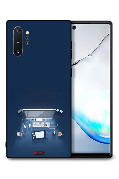 Tolwak غطاء حماية لجهاز سامسونج جالكسي نوت 10 بلس بتصميم فني على شكل مكتب كمب...