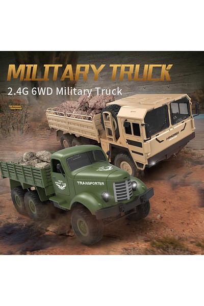 Generic MZtoyz RC Cars Q60 1:16 Scale 6WD Off-Road Military Truck Front Line, Army Car Toy Battery Included