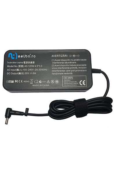 nelbo nelbo laptop charger, UX564EH, 120W, 20V, 6A, 4.5x3.0 mm plug
