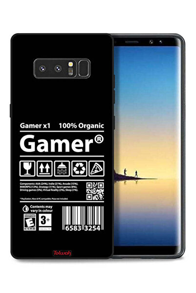Tolwak غطاء حماية لجهاز سامسونج جالكسي نوت 8، ملصق للاعب