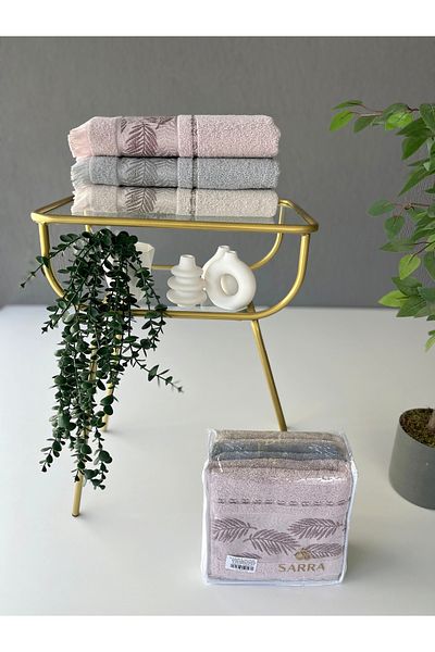 sarra 50X90 Palm 3-Piece Towel V2