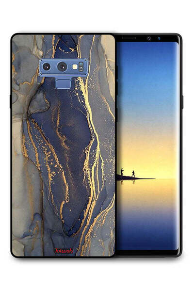 Tolwak غطاء حماية لهاتف سامسونج جالكسي نوت 9 بنمط رخامي لامع