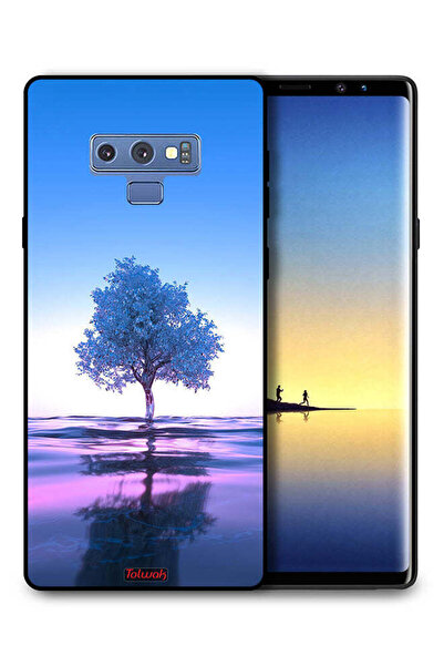 Tolwak غطاء حماية لهاتف سامسونج جالكسي نوت 9 بتصميم شجرة نيون وانعكاس مائي فن...