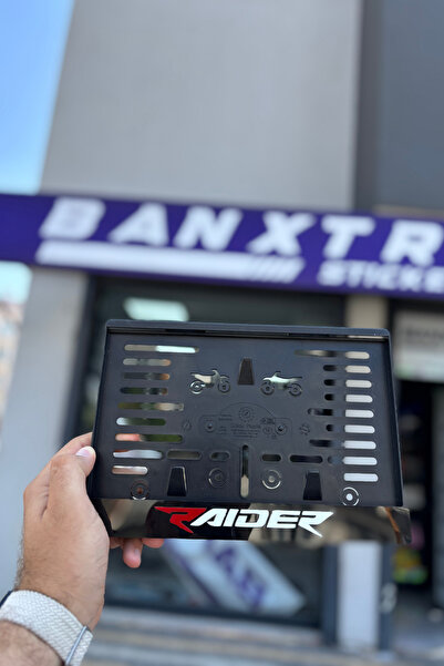 Banxtre TVS Raider için Motorsiklet Plakalık Dekoratif