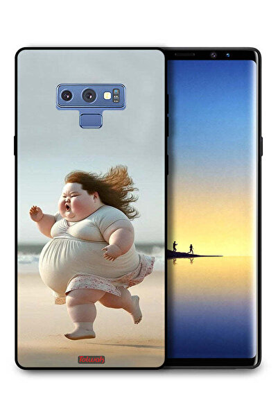 Tolwak غطاء حماية لهاتف سامسونج جالكسي نوت 9 - فتاة سمينة تركض