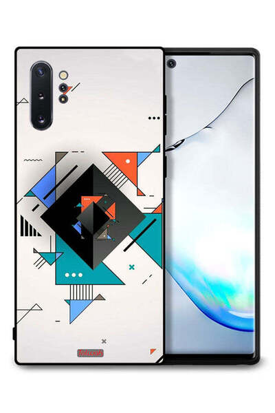 Tolwak غطاء حماية لهاتف سامسونج جالكسي نوت 10 بلس بأشكال مربعة ومثلثة ونمط تج...