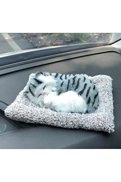 Otantik Home Kedi Peluş Hayvanlar Oyuncak Bez Mat Uyuyan Kedi Bebek Peluş Oyuncak Çocuklar Hediyeler