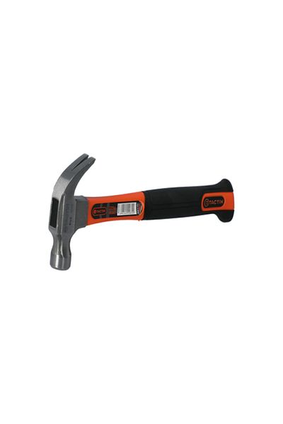 Tactix Impact-Resistant Claw Hammer with Non-Slip Fiberglass Handle