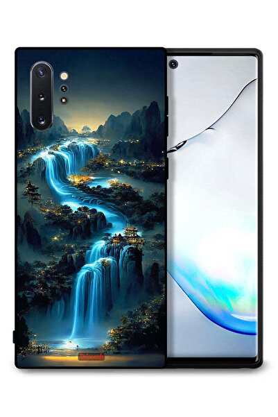 Tolwak غطاء حماية لهاتف سامسونج جالكسي نوت 10 بلس بتصميم شلال فني