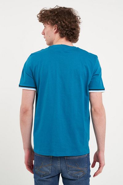 Kenvelo Tricou barbat deculoare uniforma cu logo