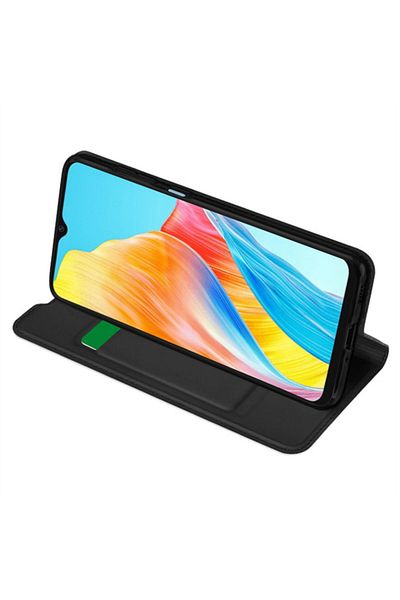 SKYDDAR INNOVATION Husă pentru Oppo A98 5G, Magskin Book, tip carte cu portofel interior, set de autocolante, neagră
