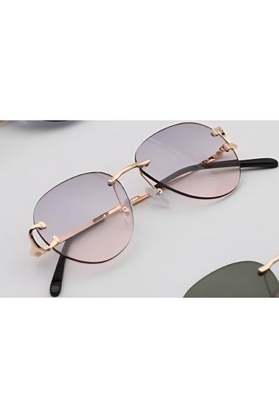 Escales Unisex Uv-400 Protected Rimless Sunglasses