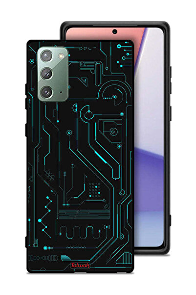 Tolwak غطاء حماية لهاتف سامسونج جالكسي نوت 20 دوائر فنية رقمية بسيطة شاشات مت...