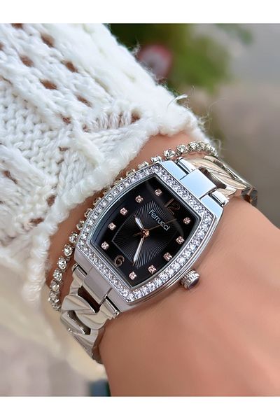 Ferrucci Steel Cord Chain ​​Model Women's Watch 3 Atm Waterproof 2 Years Mechanism Warranty
