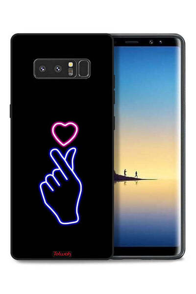 Tolwak غطاء حماية لهاتف سامسونج جالكسي نوت 8 بتصميم قلب سناب