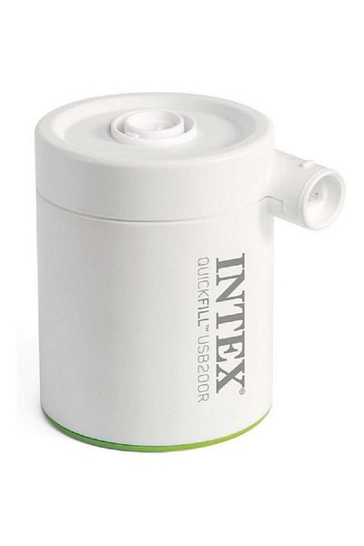 Intex مضخة هواء حمام سباحة USB200R Quickfill قابلة لإعادة الشحن باللون الأبيض