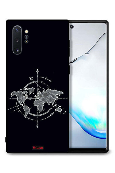 Tolwak غطاء حماية لهاتف سامسونج جالكسي نوت 10 بلس بتصميم فن البوصلة