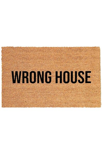 OEM Personalized entrance mat with message - wrong house, 40x60 cm