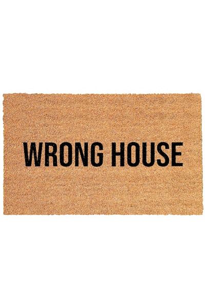 OEM Personalized entrance mat with message - wrong house, 40x60 cm