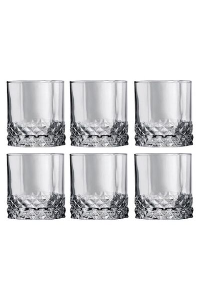 LAV Set Whisky Glasses, Pasabahce Valse, 6 Pieces, 315 ml