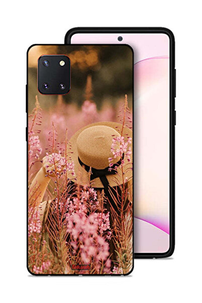 Tolwak غطاء حماية لهاتف سامسونج جالكسي نوت 10 لايت بتصميم فتاة قبعة مزينة بال...