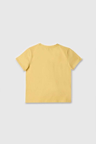 United Colors of Benetton Girl's T-Shirt Yellow Bnt-G21814