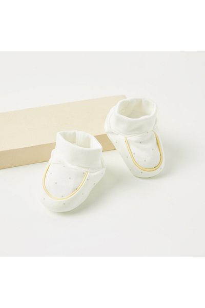 Juniors Polka Dot Slip-On Booties