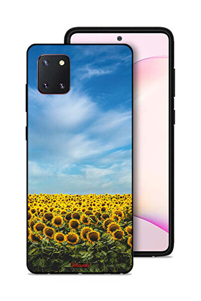 Tolwak غطاء حماية لهاتف سامسونج جالكسي نوت 10 لايت، عباد الشمس تحت السماء