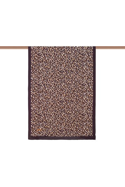 ipekevi Brown Leopard Patterned Shawl