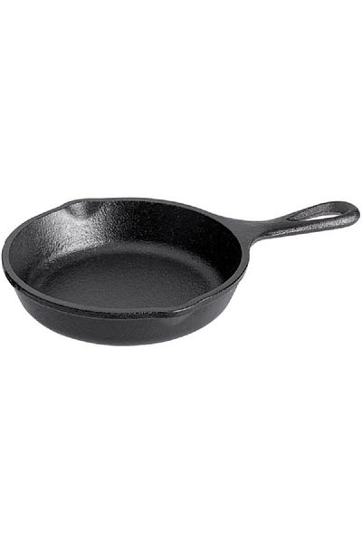 Lodge Pre-Seasoned Even Heat Distribution Mini Cast Iron Skillet Black 12.7cm