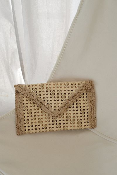 Meral Özgenç Wicker Envelope Model Bag