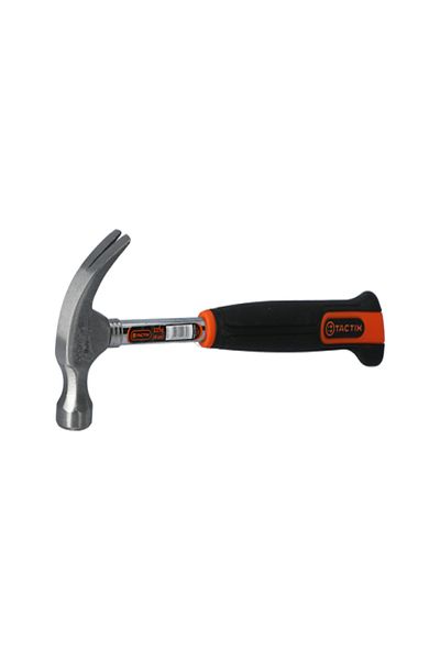 Tactix Forged Steel Tabular Claw Hammer with Non-Slip Bimaterial Handle
