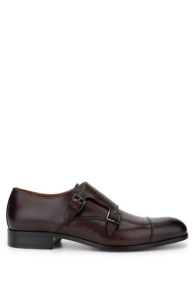 Valentino Men's Genuine Leather Brown Classic Shoes
