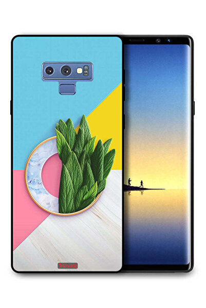 Tolwak غطاء حماية لهاتف سامسونج جالكسي نوت 9 بنمط أوراق تجريدية