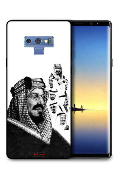 Tolwak غطاء حماية لهاتف سامسونج جالكسي نوت 9، ملصق فني أبيض وأسود لملوك الممل...