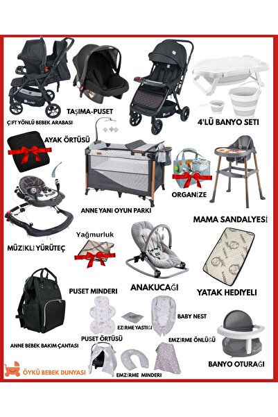 ÖYKÜ BEBEK DUNYASI Tweeter Yeni Doğan Bebek Çeyiz Seti (26 Parça ) Doğumdan İ...