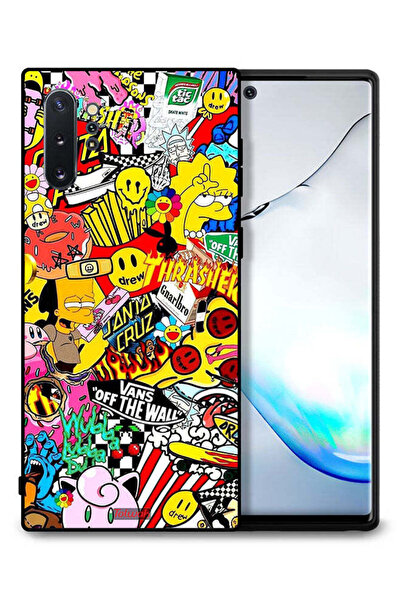 Tolwak غطاء حماية لهاتف سامسونج جالكسي نوت 10 بلس، ملصق أبيض عاجي