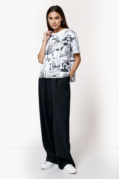 French Connection Printed Regular Cotton Crew Neck T-Shirt