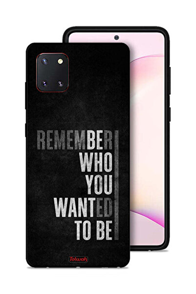 Tolwak غطاء حماية لهاتف سامسونج جالكسي نوت 10 لايت تذكر من أردت أن تكون