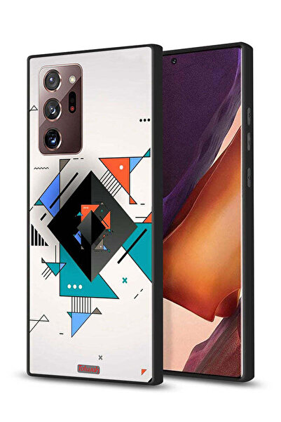 Tolwak غطاء حماية لهاتف سامسونج جالكسي نوت 20 ألترا بأشكال مربعة ومثلثة ونمط تجريدي