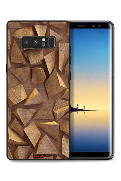 Tolwak غطاء حماية لهاتف سامسونج جالاكسي نوت 8 مصنوع من الخشب بتصميم فني
