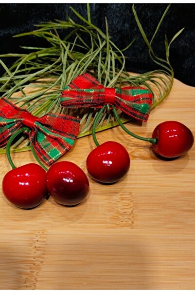 Monalisa Home مشبك الكرز الأحمر الفاخر مع المشبك