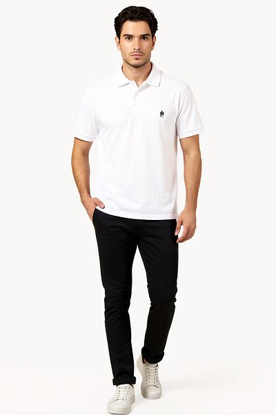 French Connection Short Sleeve Cotton Polo T-Shirt
